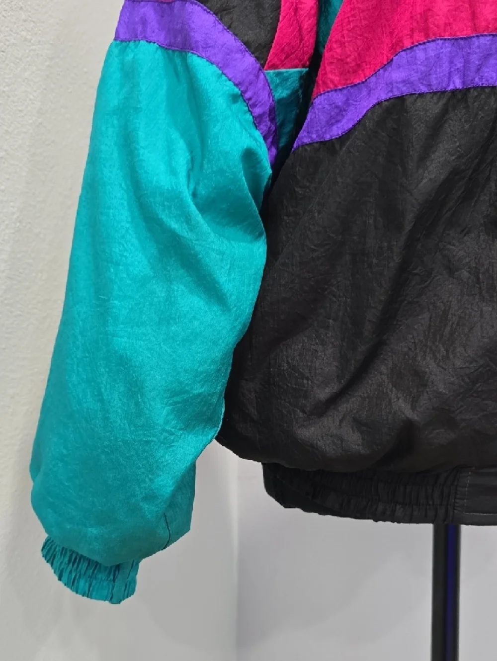 Slade 80s Colorblock Windbreaker Jacket - VINTAGE - SMALL